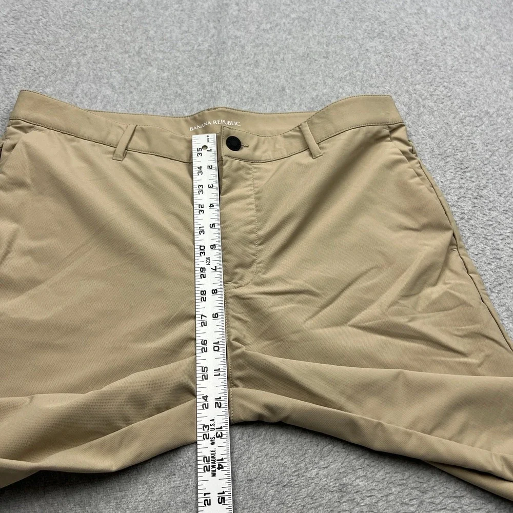 Banana Republic Pants Mens 36x34 Tan Straight Leg Stretch Tech Flat Front Chino